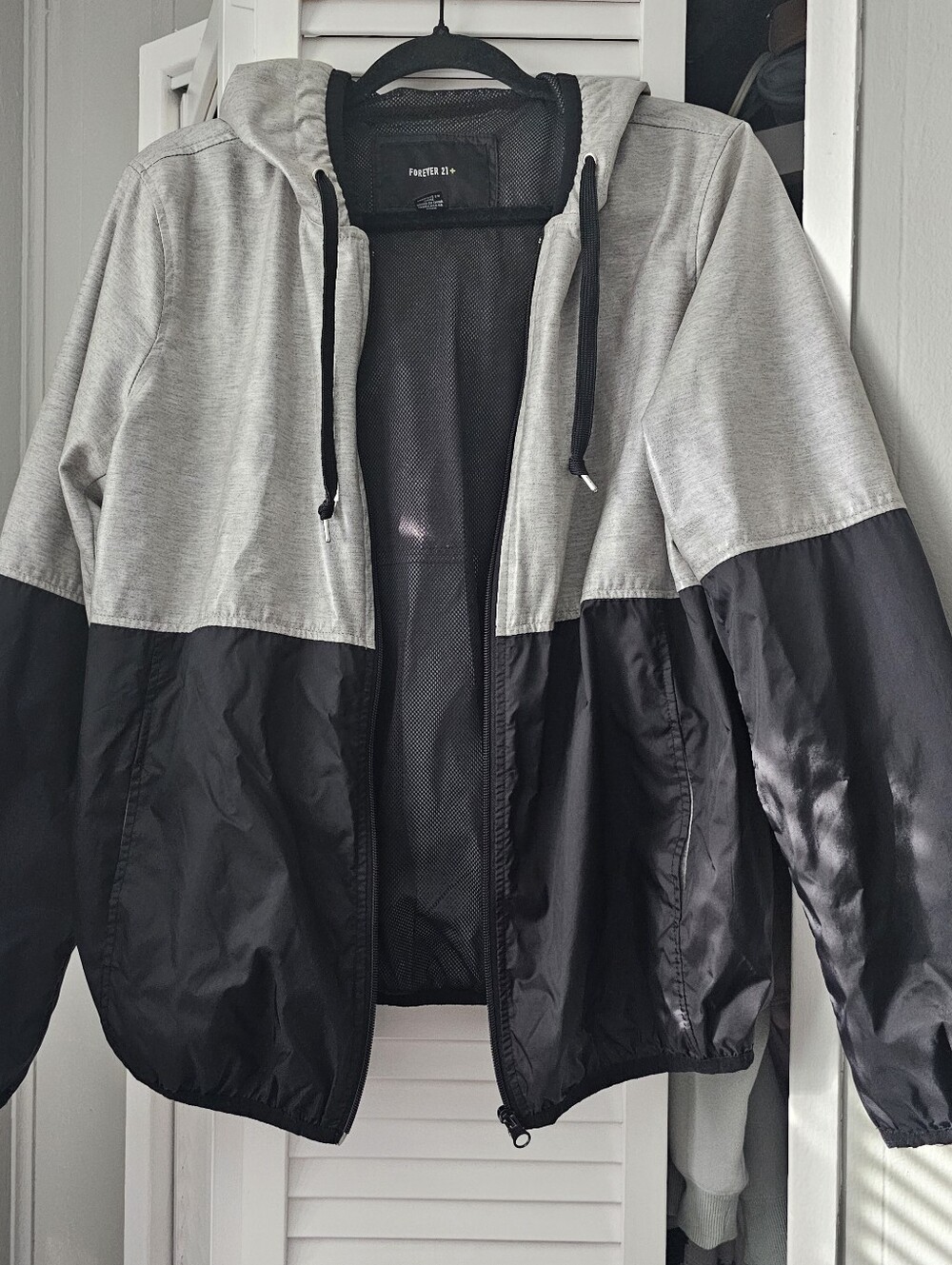 Black & Gray Windbreaker